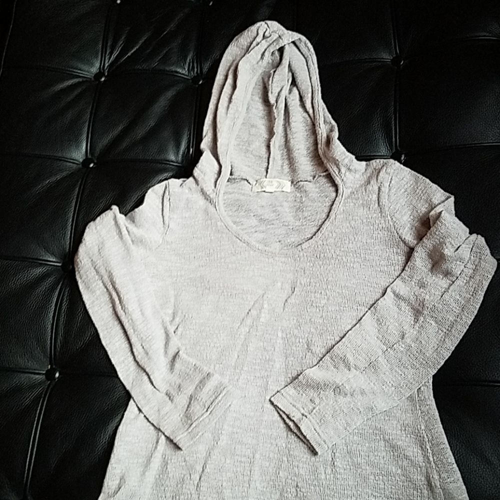 Pink rose hooded sweatshirt